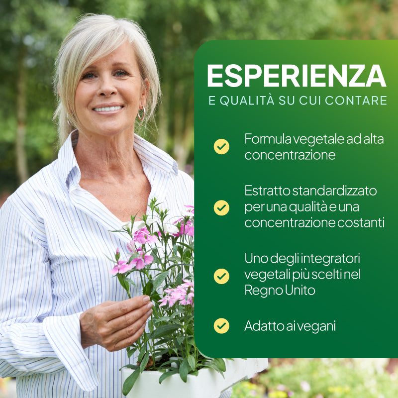 Immagine promozionale di Simply Supplements dedicata al Ginkgo Biloba, che mette in evidenza l’elevata efficacia di questo integratore a base di erbe, l’estratto standardizzato che garantisce potenza e purezza costanti, il fatto che sia uno degli integratori a base di erbe più popolari nel Regno Unito e la sua idoneità per i vegani.