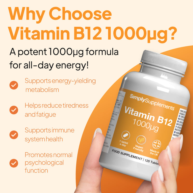 vitamin b12 supports energy reduces fatigue supports immunity