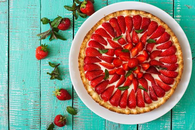 Crostata di Primavera alle Fragole